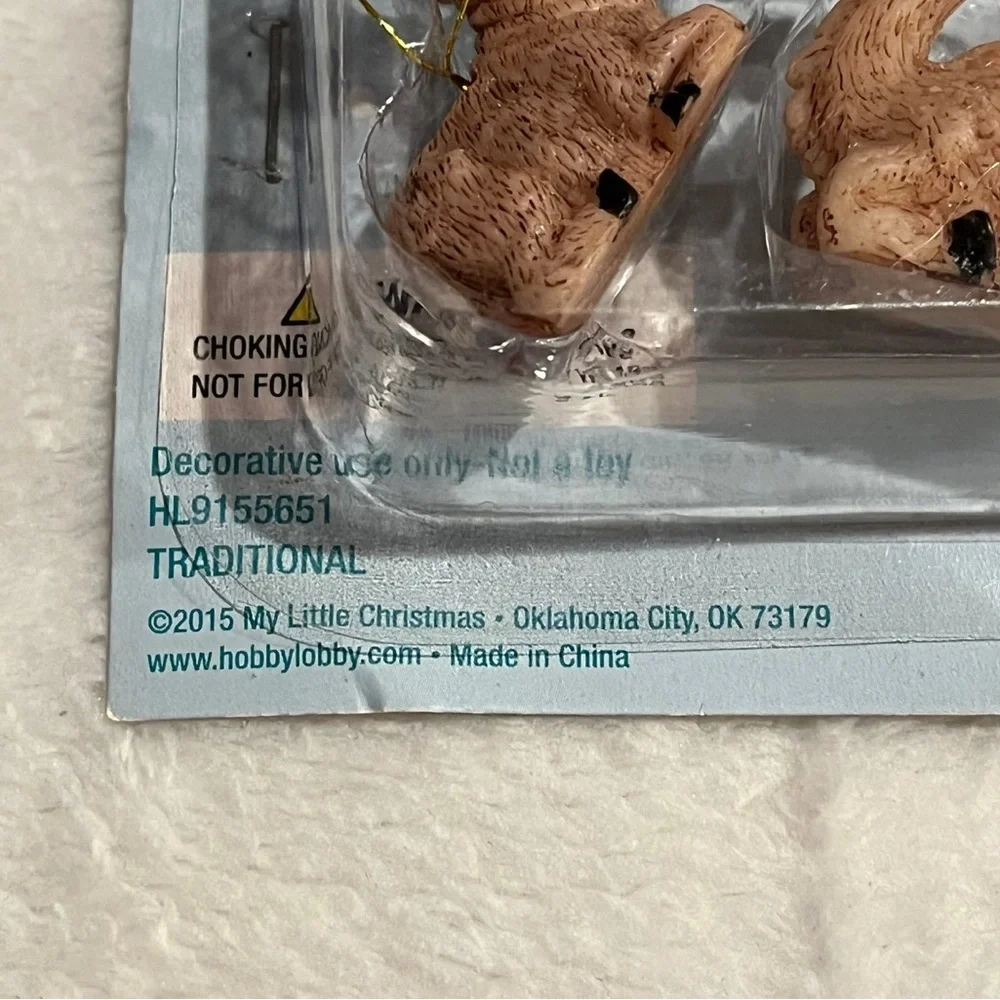 My Little Christmas Miniature Nativity Set Themed Ornaments - 16 Count